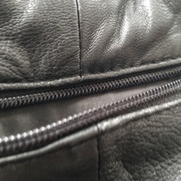 Genuine Leather Multiple Compartments Handbag Pocket Book Shoulder Bag - Picture 6 of 7